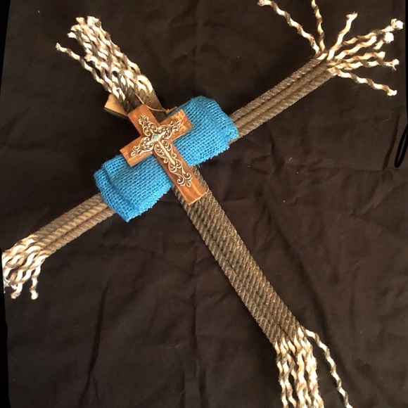 Cowgirl In Twine’d WesternCowboy Lariat Rope Cross